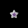 Amethyst Flower, silver
