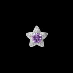 Amethyst Flower, silver