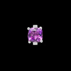 Amethyst, silver