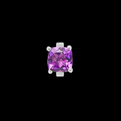 Amethyst, silver
