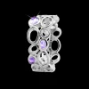 Big Amethyst Bubbles,silver,size 61