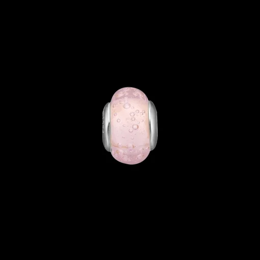 Bubbly Pink Globe, silver