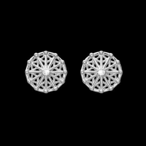 Carousel, studs, silver