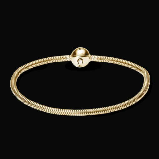 Charms armbånd i forgyldt bronze – Håndlavet smykke | Køb her »
