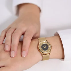 Christina Collect 32mm, mesh, gold pl,