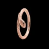 Diamond Snake, rose goldpl., size 55