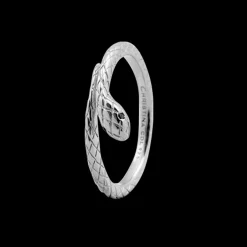 Diamond Snake, silver, size 61