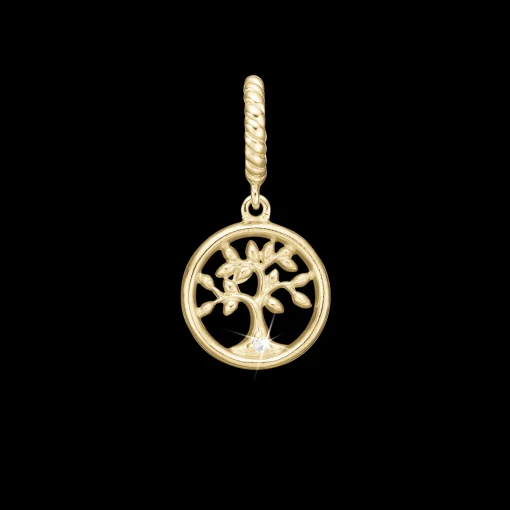 Diamond Tree of Life, gold pl silver