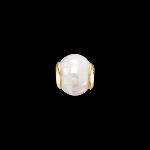 Disco, mother of pearl, gold plated silv