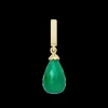 Green Onyx drop gold