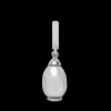 Grey Pearl Drop silver