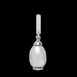 Grey Pearl Drop silver
