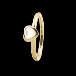 Heart mother of pearl, goldpl