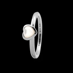 Heart mother of pearl, silver