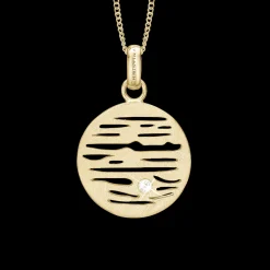 Jupiter, pendant, goldpl silver