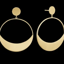 Køb Moon Stud Hoops | Fri Fragt | Tidløst Dansk Design
