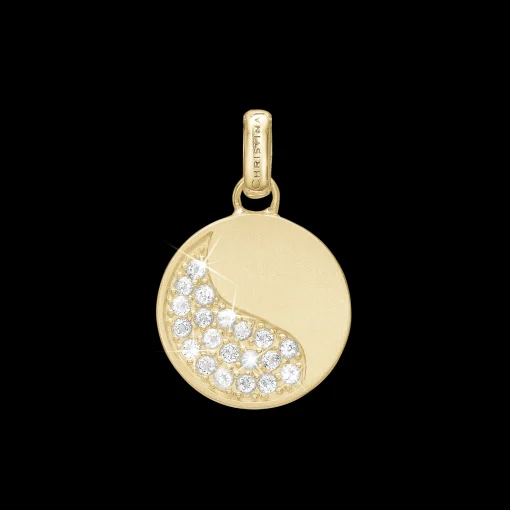 Moon Shine, pendant, goldpl silver