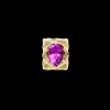 Pear Amethyst, gold