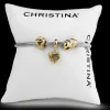 Ready Sølvarmbånd med 3 charms