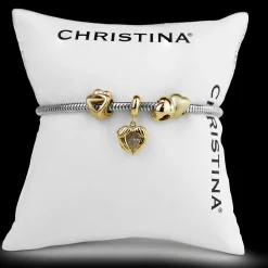 Ready Sølvarmbånd med 3 charms