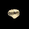 Shell, gold pl silver