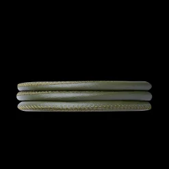 Slim Læderarmbånd - Olive