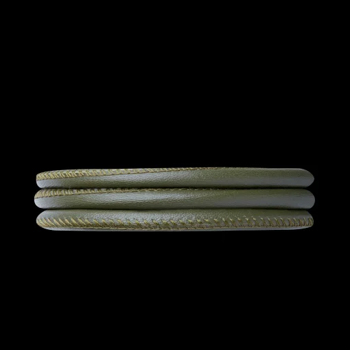 Slim Læderarmbånd - Olive