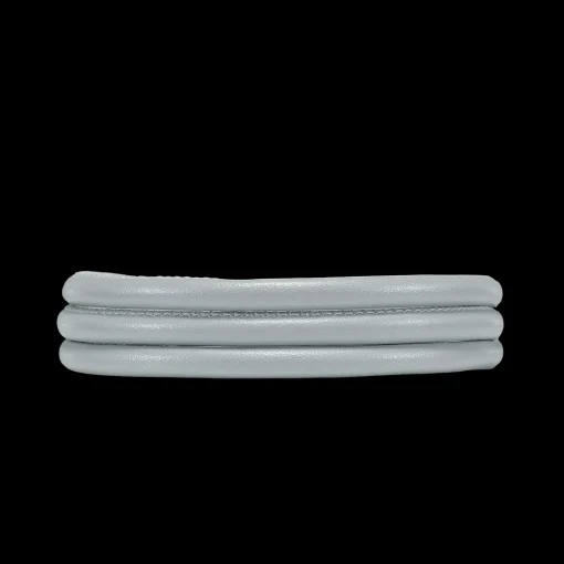 Slim Læderarmbånd - Pearl Grey