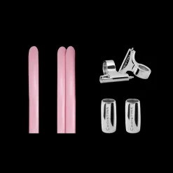 Slim Lædersæt til ur Pink