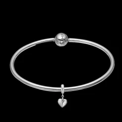 Sølv Bangle med charm - Spar op til 500,-