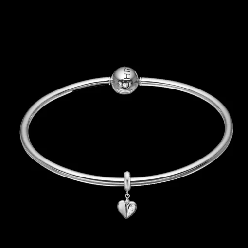 Sølv Bangle med charm - Spar op til 500,-