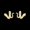 Snakes, studs, goldpl silver