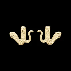 Snakes, studs, goldpl silver