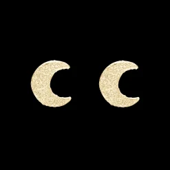 Sparkling Moon, studs, goldpl silver