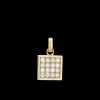 Square Topaz Balance, pendant, goldpl si