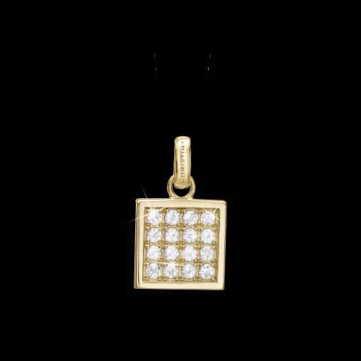 Square Topaz Balance, pendant, goldpl si