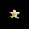 Starfish, gold pl silver