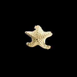 Starfish, gold pl silver