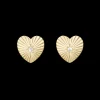 Sunshine Heart, studs, goldpl silver