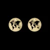 The World, studs, goldpl silver