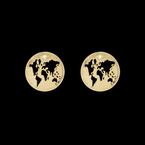 The World, studs, goldpl silver