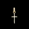 Topaz Cross Pendant, gold