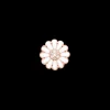 Topaz Marguerite, rose goldpl silver