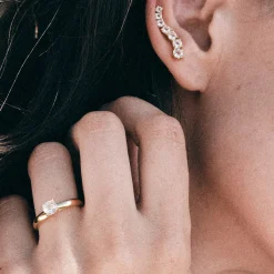 Topaz Solitaire ring - Sølv