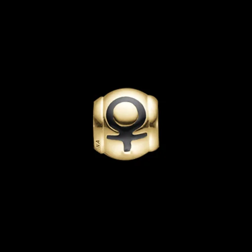 Venus, gold plated silver